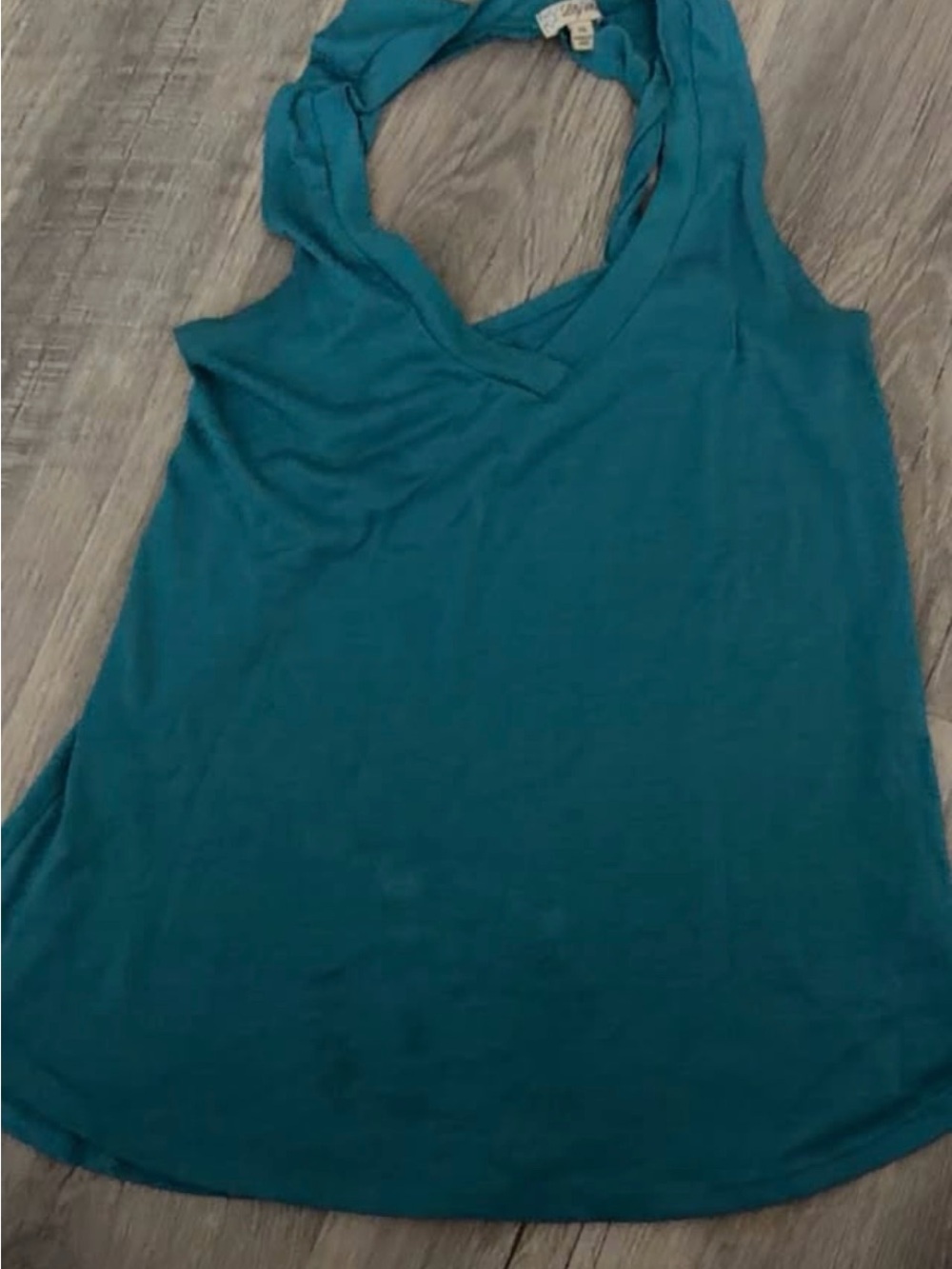 Teal Sleeveless V-Neck Women's Tank Top